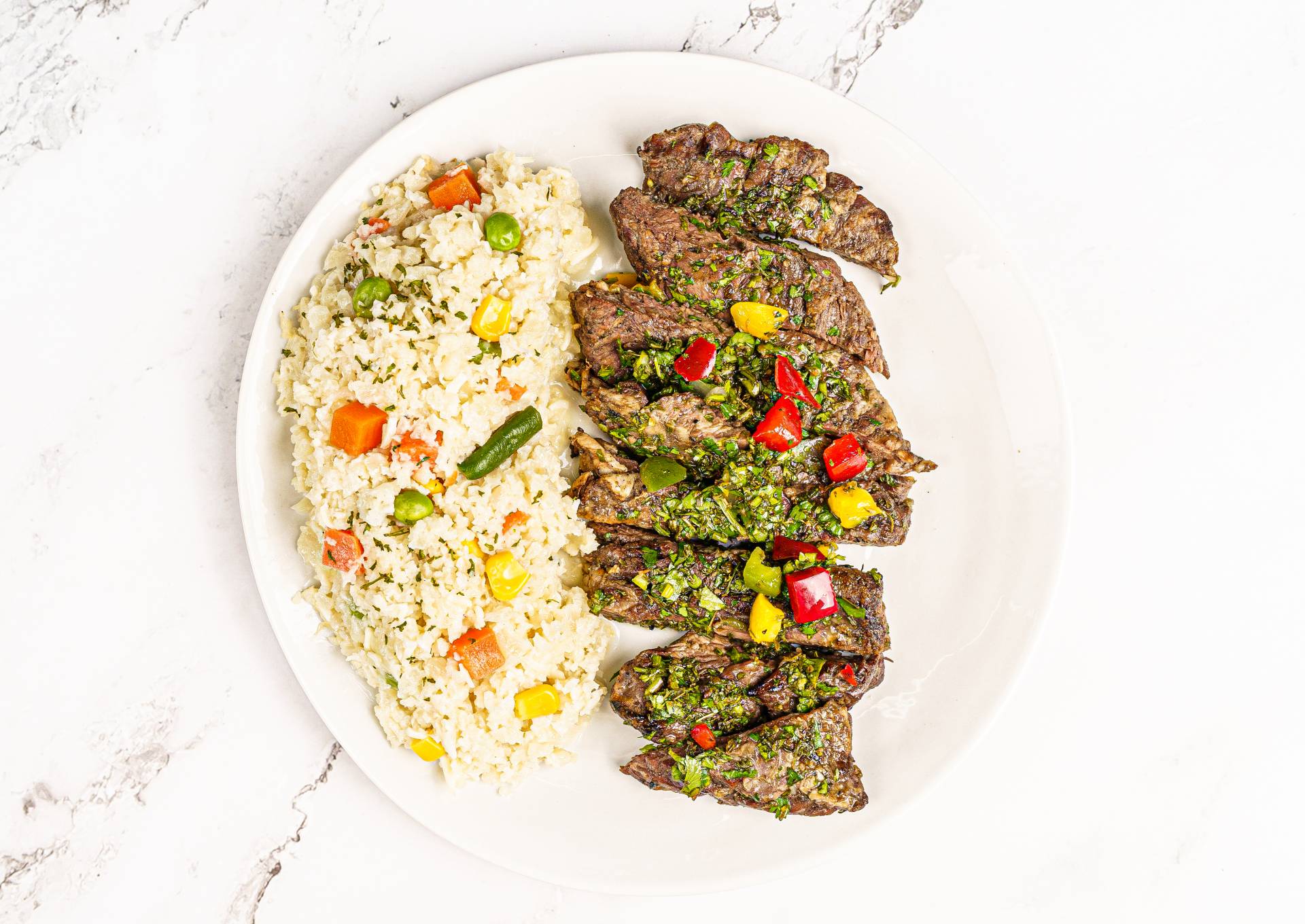 30. Churrasco al Argentino / Risotto Coli Primavera (K)
