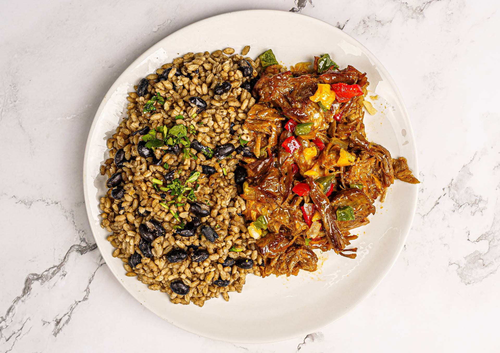 10. Ropa Vieja con Arroz Congrí