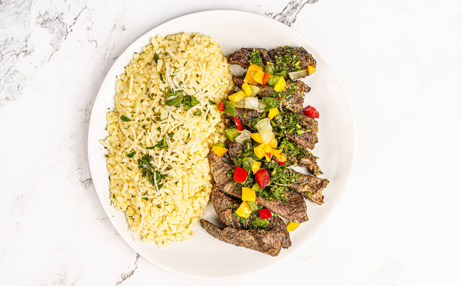 25. Churrasco al Argentino / Rissoto de Queso (B)