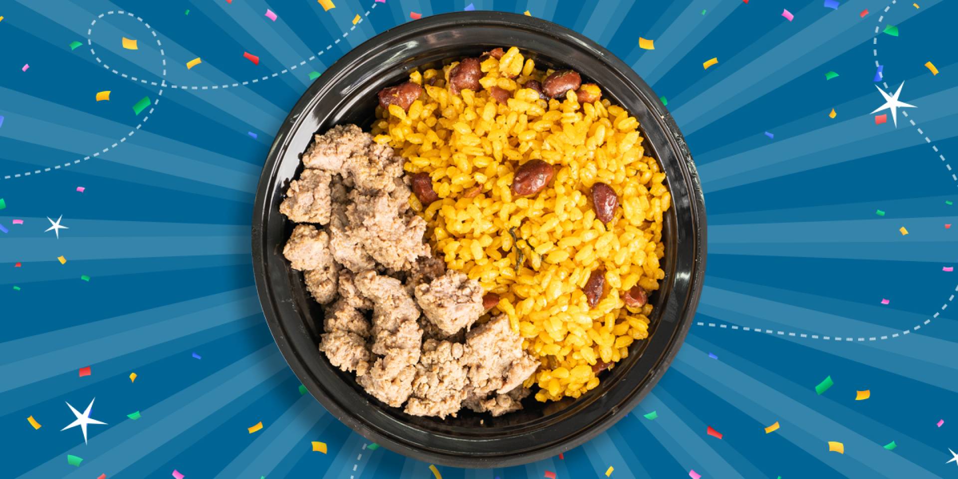 51. Bistec en Trocitos / Arroz Mamposteao