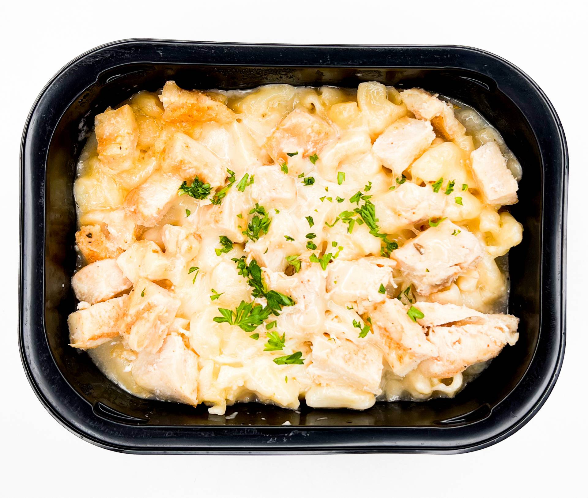 78. Mac & Cheese con Trocitos de Pollo